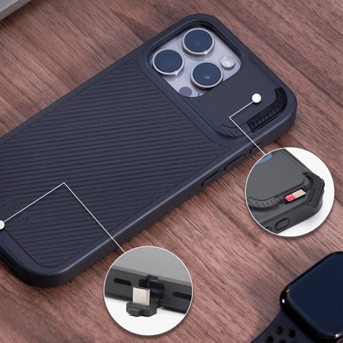 iRe5 - Lighting Connector Compatible Invisible Storage Case For iPhone 14 / 14 Pro / 14 Pro Max / 14 Plus, Expandable Storage Up To 1TB (Limited-Time October Offer!)