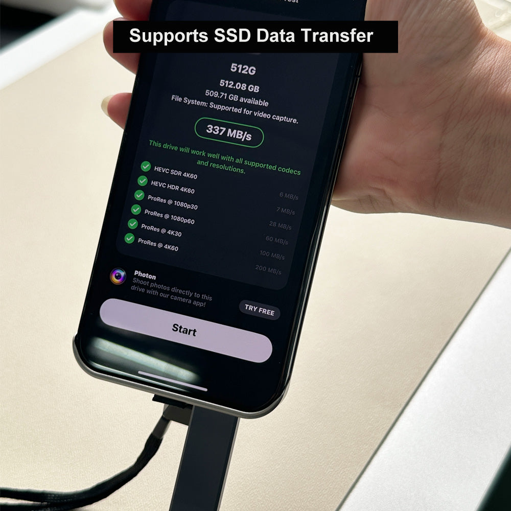 iRe5 X - Ultra-Slim External Storage Module for iPhone 15 16 17 & Android, Up to 2TB (Pre-order! Shipping in 35-75 days!)