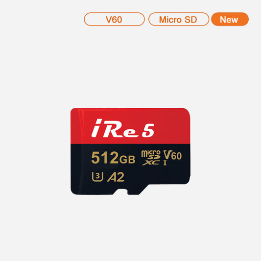 512GB Micro SD V60 ProRes Memory Card For iRe5 Storage Case(iPhone 15 Pro, 15 Pro Max)