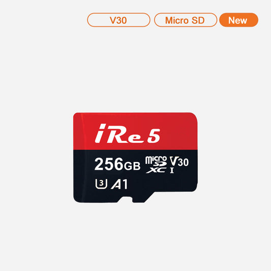 256GB Micro SD V30 Memory Card For iRe5 Storage Case