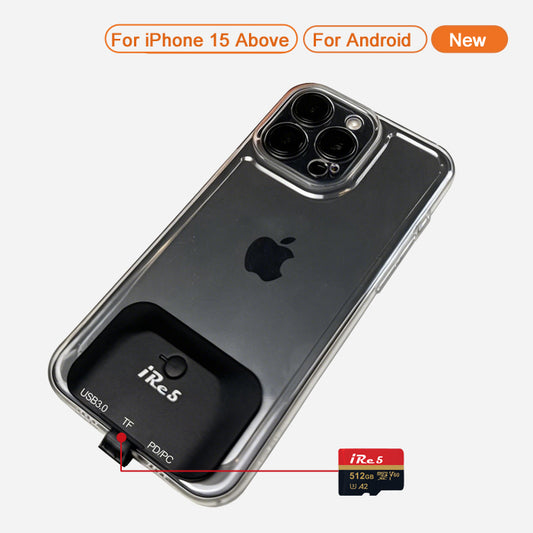 iRe5 X - Ultra-Slim External Storage Module for iPhone (Type-C/Lighting) and Android, Up to 2TB (🚀 Launching Soon On Kickstarter!)